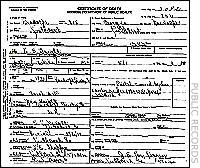 E. B. Knight's Death Certificate